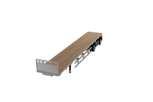 1/50 - 91023 53’ Flat Bed Trailer Silver DIECAST | SCALE