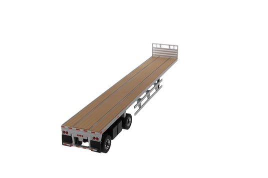 1/50 - 91023 53’ Flat Bed Trailer Silver DIECAST | SCALE