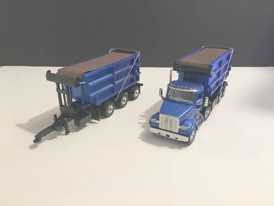 PAPYHOBBY - 1/50 - 33 FEET ROLL-OFF TRAILER W/ CONTAINER