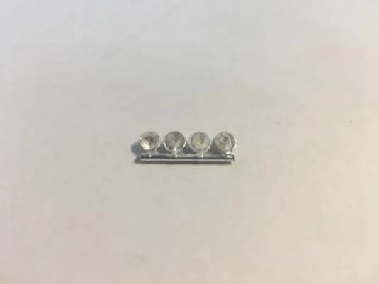 PAPYHOBBY - 1/50 - ROUND CHROME LIGHTBAR (4) - DIECAST