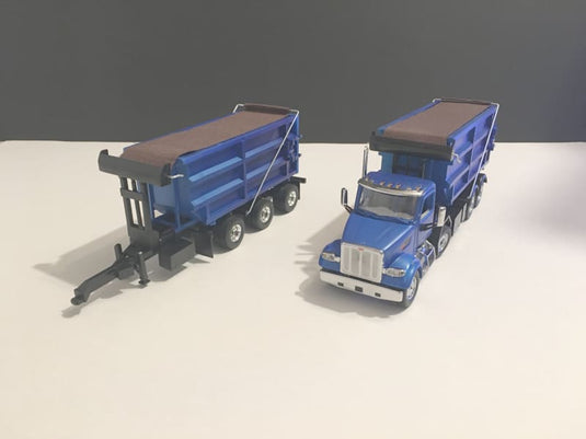 1/50 - 33 Feet Roll-Off Trailer w/ Container DIECAST | SCALE