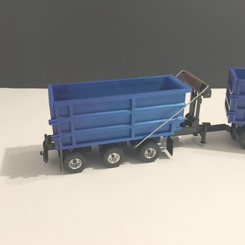 Load image into Gallery viewer, 1/50 - 33 Feet Roll-Off Trailer w/ Container DIECAST | SCALE
