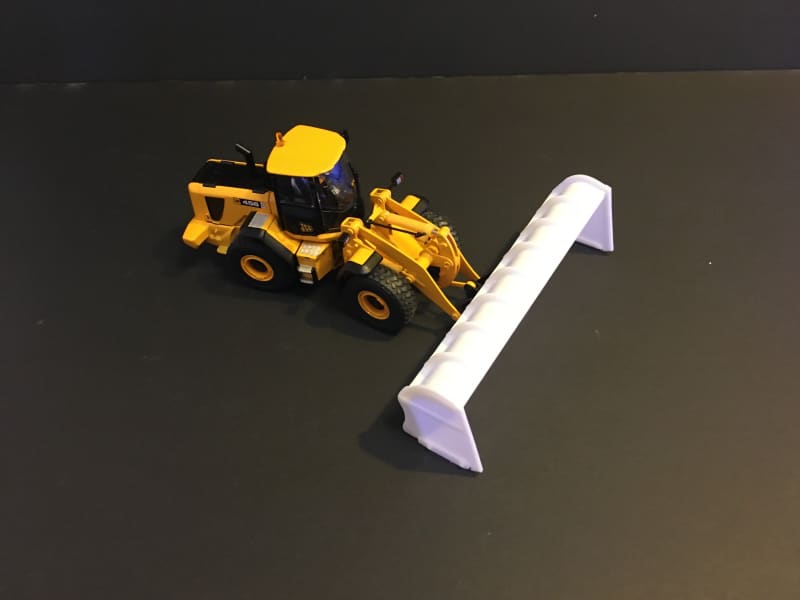 Load image into Gallery viewer, 1/50 - Ramp Cleaning Plow Wheel Loader PRE-ORDER DIECAST
