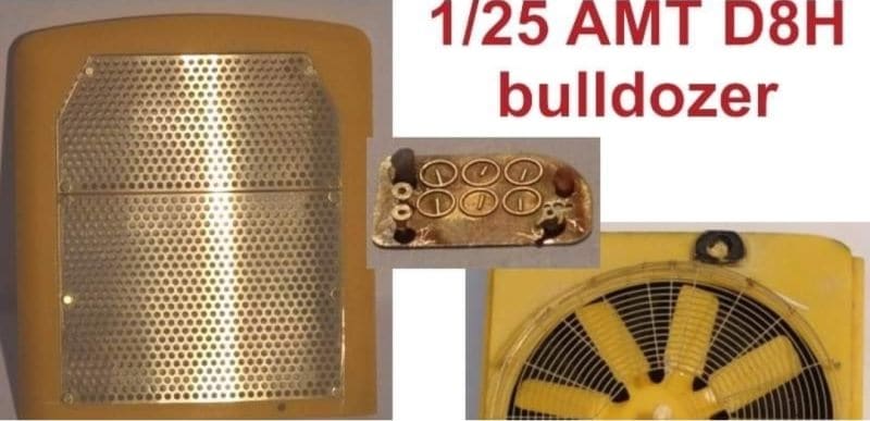 Load image into Gallery viewer, D8 - Radiator Grill (PHOTO eTCH) 1/25 SCALE MODEL | DOZER
