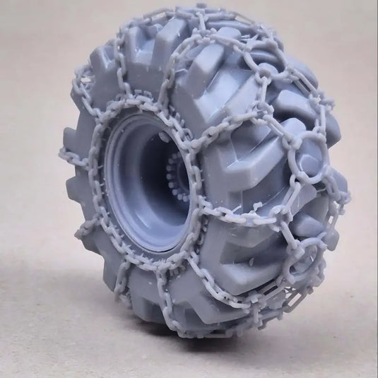 PAPYHOBBY - FORESTRY / SKIDDER TIRE 03 WITH CHAINS - SCALE