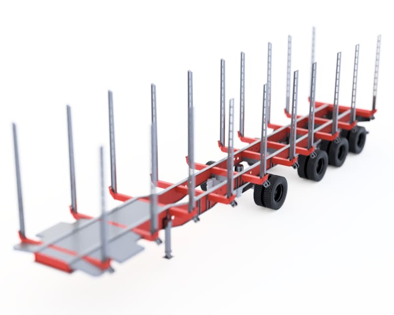 Load image into Gallery viewer, Log Trailer Kit - 01 SCALE MODEL
