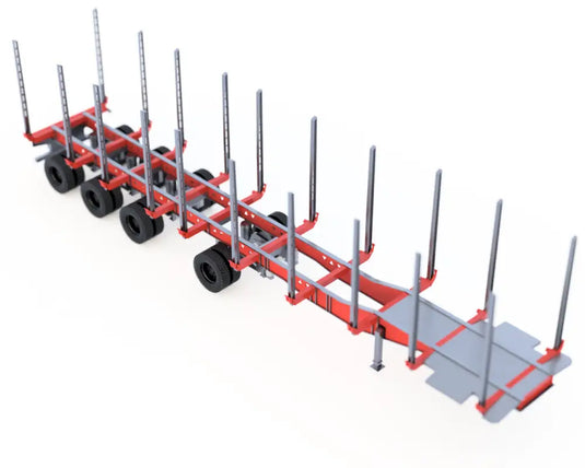 PAPYHOBBY - LOG TRAILER KIT - 01 - SCALE MODEL | TRAILER