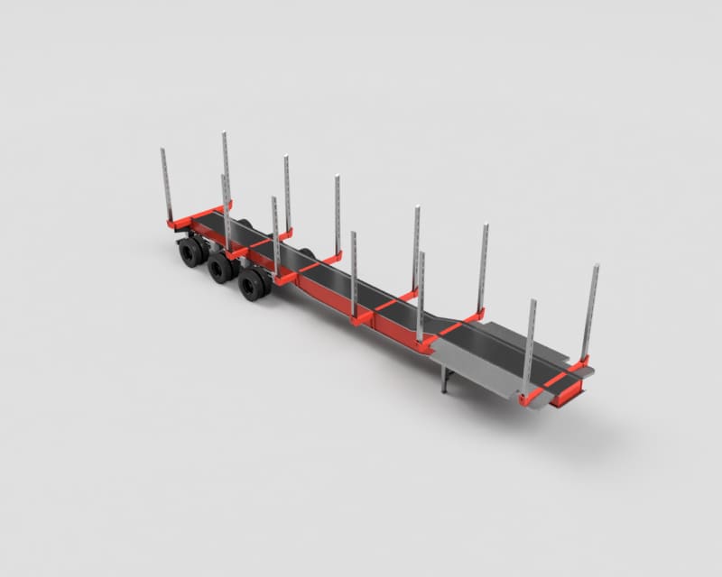 Load image into Gallery viewer, Log Trailer Kit - 02 US/Main Version SCALE MODEL
