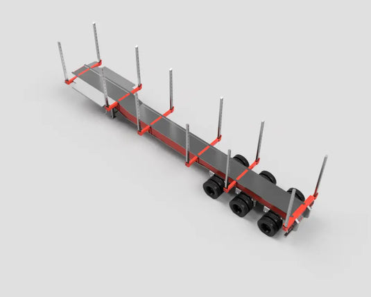 PAPYHOBBY - LOG TRAILER KIT - 02 - US/MAIN VERSION - SCALE