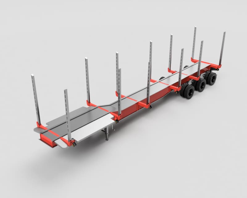 Load image into Gallery viewer, Log Trailer Kit - 02 US/Main Version SCALE MODEL
