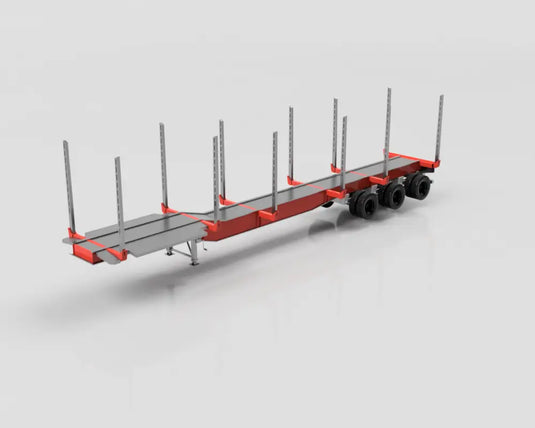 PAPYHOBBY - LOG TRAILER KIT - 02 - US/MAIN VERSION - SCALE