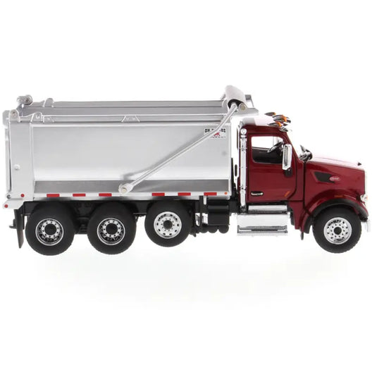 PETERBILT - 1/50 - 567 SF METALLIC RED CAB/ DUMP TRUCK