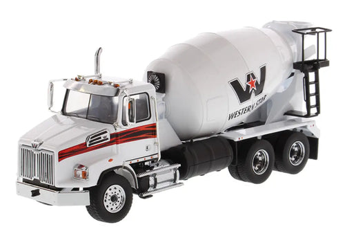 WESTERN STAR - 1/50 - 4700 SB CONCRETE MIXER WHITE CAB &