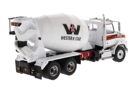 WESTERN STAR - 1/50 - 4700 SB CONCRETE MIXER WHITE CAB &