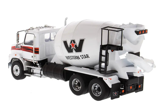 WESTERN STAR - 1/50 - 4700 SB CONCRETE MIXER WHITE CAB &