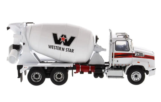 WESTERN STAR - 1/50 - 4700 SB CONCRETE MIXER WHITE CAB &