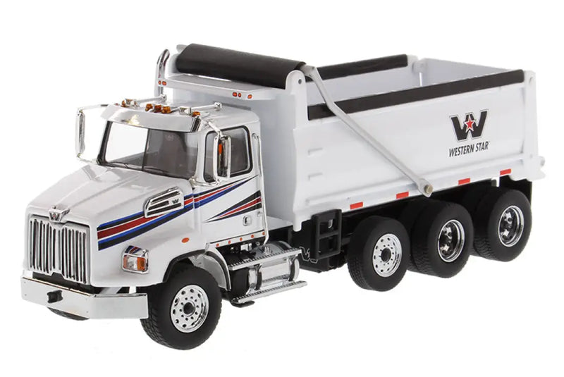 Chargez l&#39;image dans la visionneuse de la galerie, WESTERN STAR - 1/50 - 4700 SB DUMP TRUCK WHITE CAB AND BODY
