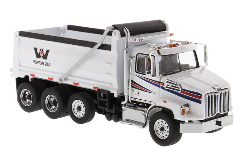 Chargez l&#39;image dans la visionneuse de la galerie, WESTERN STAR - 1/50 - 4700 SB DUMP TRUCK WHITE CAB AND BODY
