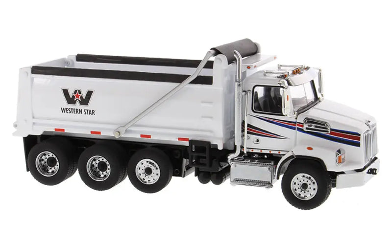 Chargez l&#39;image dans la visionneuse de la galerie, WESTERN STAR - 1/50 - 4700 SB DUMP TRUCK WHITE CAB AND BODY
