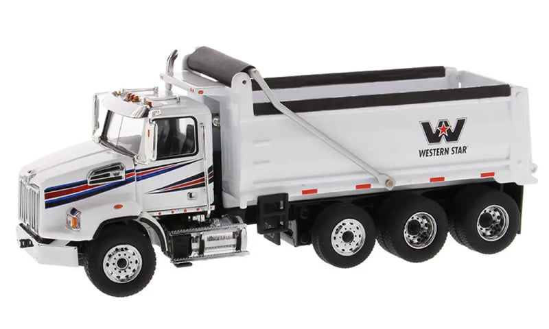 Chargez l&#39;image dans la visionneuse de la galerie, WESTERN STAR - 1/50 - 4700 SB DUMP TRUCK WHITE CAB AND BODY
