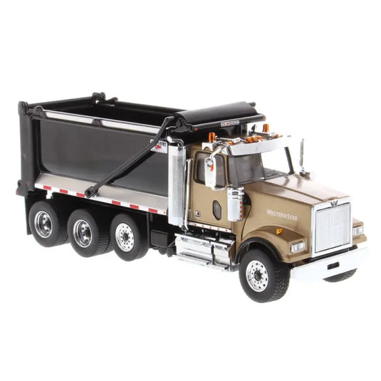 WESTERN STAR - 1/50 - 4900 SF OX STAMPEDE DUMP TRUCK/GOLD