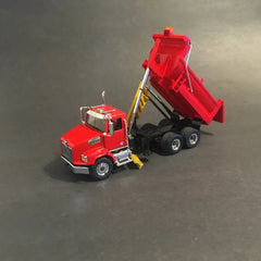 1/50 - Western Star 4700 (red) 4-seasons Dump Box W/ Underbelly Plow