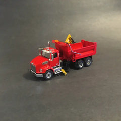 1/50 - Western Star 4700 (red) 4-seasons Dump Box W/ Underbelly Plow