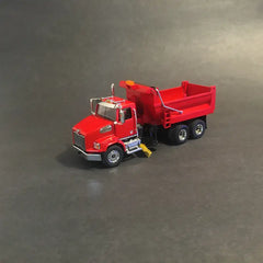 1/50 - Western Star 4700 (red) 4-seasons Dump Box W/ Underbelly Plow