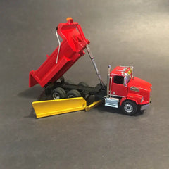 1/50 - Western Star 4700 (red) 4-seasons Dump Box W/ Underbelly Plow