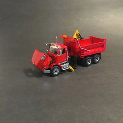 1/50 - Western Star 4700 (red) 4-seasons Dump Box W/ Underbelly Plow