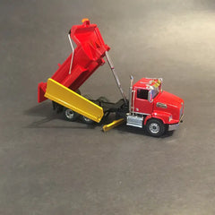 1/50 - Western Star 4700 (red) 4-seasons Dump Box W/ Underbelly Plow