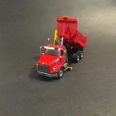 1/50 - Western Star 4700 (red) 4-seasons Dump Box W/ Underbelly Plow