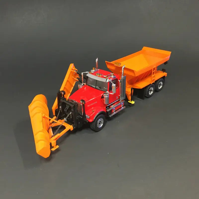 Load image into Gallery viewer, WESTERN STAR - 1/50 - WESTERN STAR 4900 (RED) SNOW EQUIPPED
