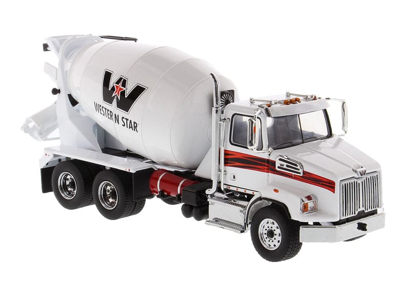 Load image into Gallery viewer, 1/50 - 4700 SB Concrete Mixer White Cab &amp; Drum DIECAST
