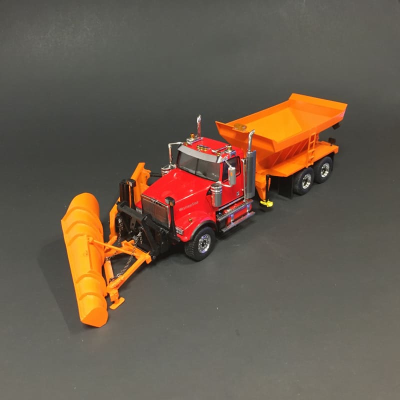Load image into Gallery viewer, 1/50 - Western Star 4900 (RED) Snow Equipped (Orange)
