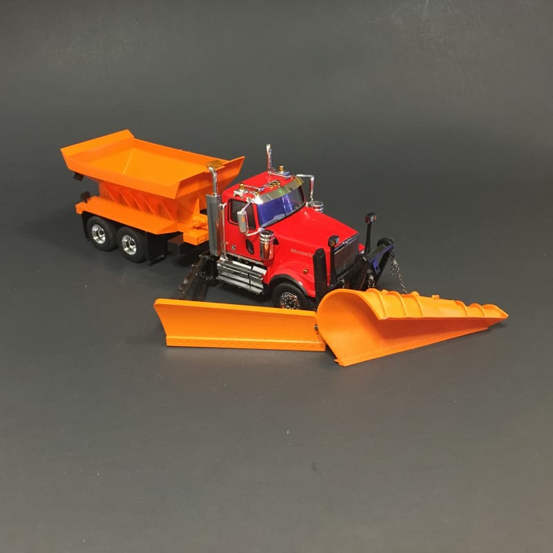 Load image into Gallery viewer, 1/50 - Western Star 4900 (RED) Snow Equipped (Orange)

