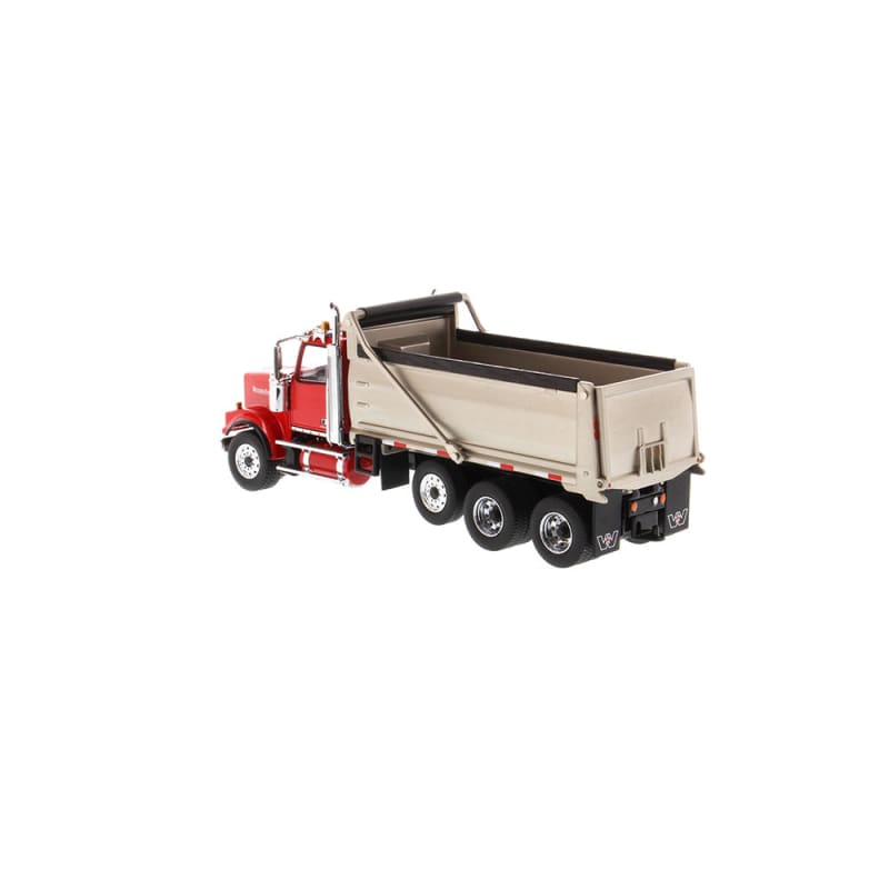 Chargez l&#39;image dans la visionneuse de la galerie, 1/50 - 4900 SF Dump Truck Red cab matte silver plated body
