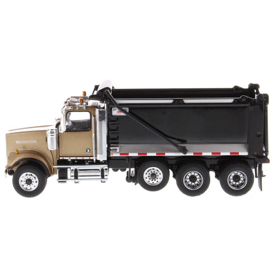 1/50 - 4900 SF OX Stampede Dump Truck/Gold cab + black body